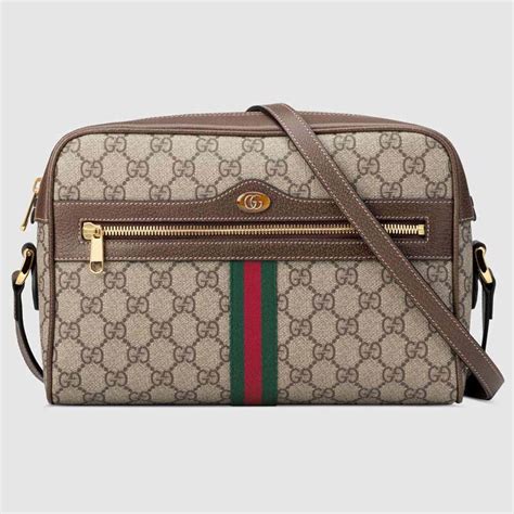 gucci side bag brown|gucci unisex bag.